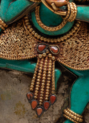 Ganesh Square Frame | Handcrafted Wall Decoration