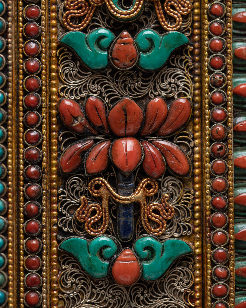 Ganesh Square Frame | Handcrafted Wall Decoration