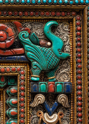 Ganesh Square Frame | Handcrafted Wall Decoration