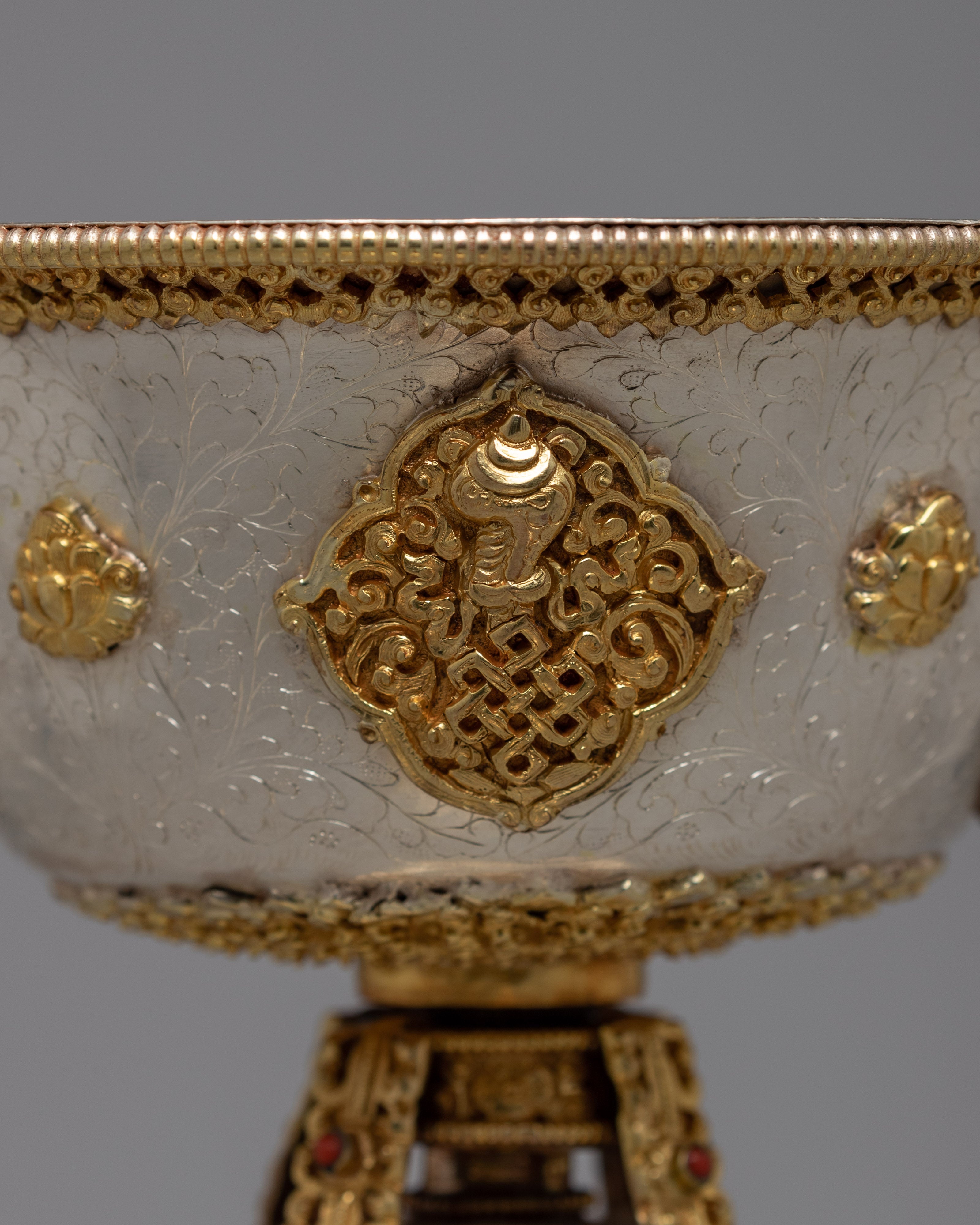 Handmande Butter Lamp | Tibetan Sliver Lamp