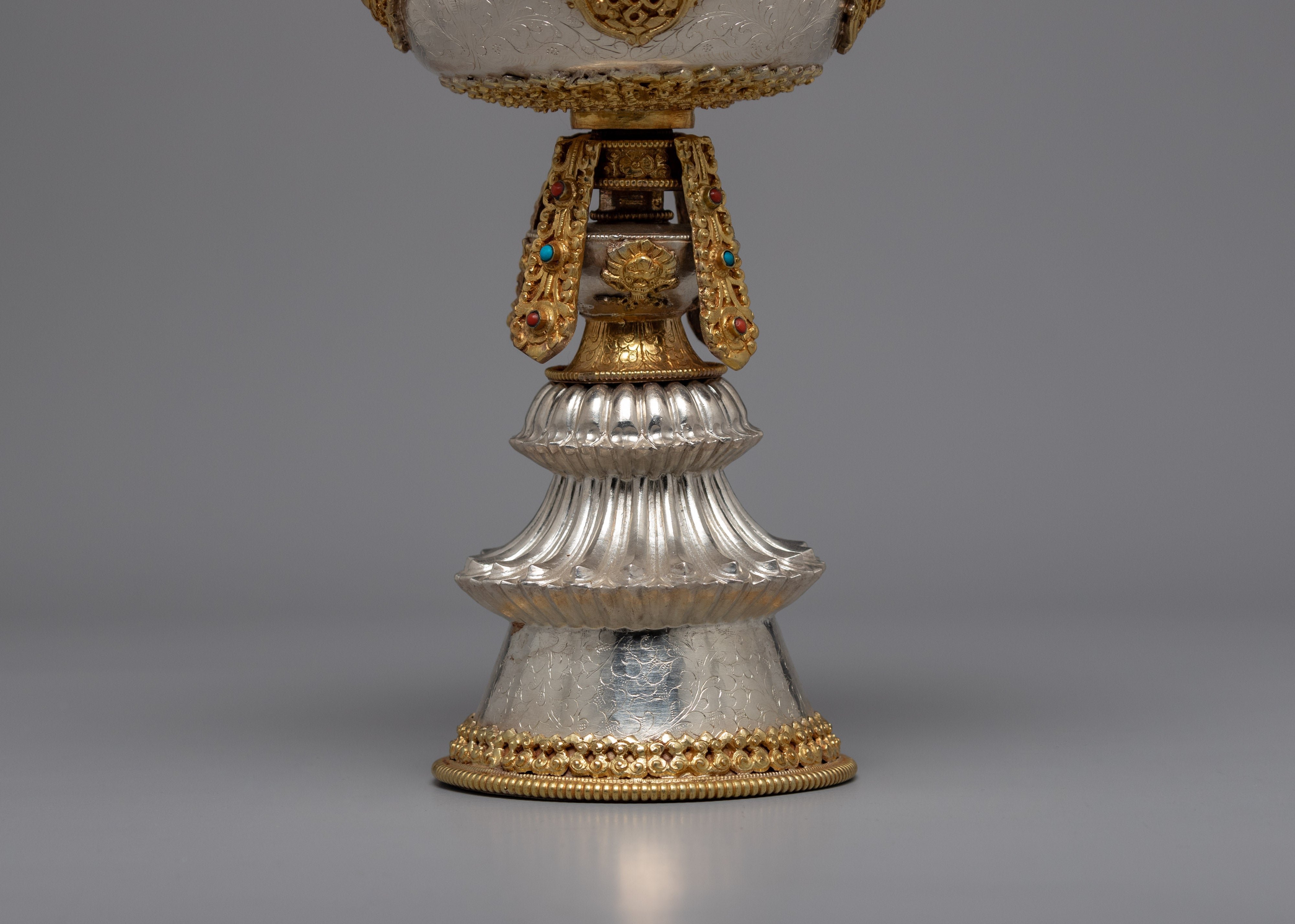 Handmande Butter Lamp | Tibetan Sliver Lamp