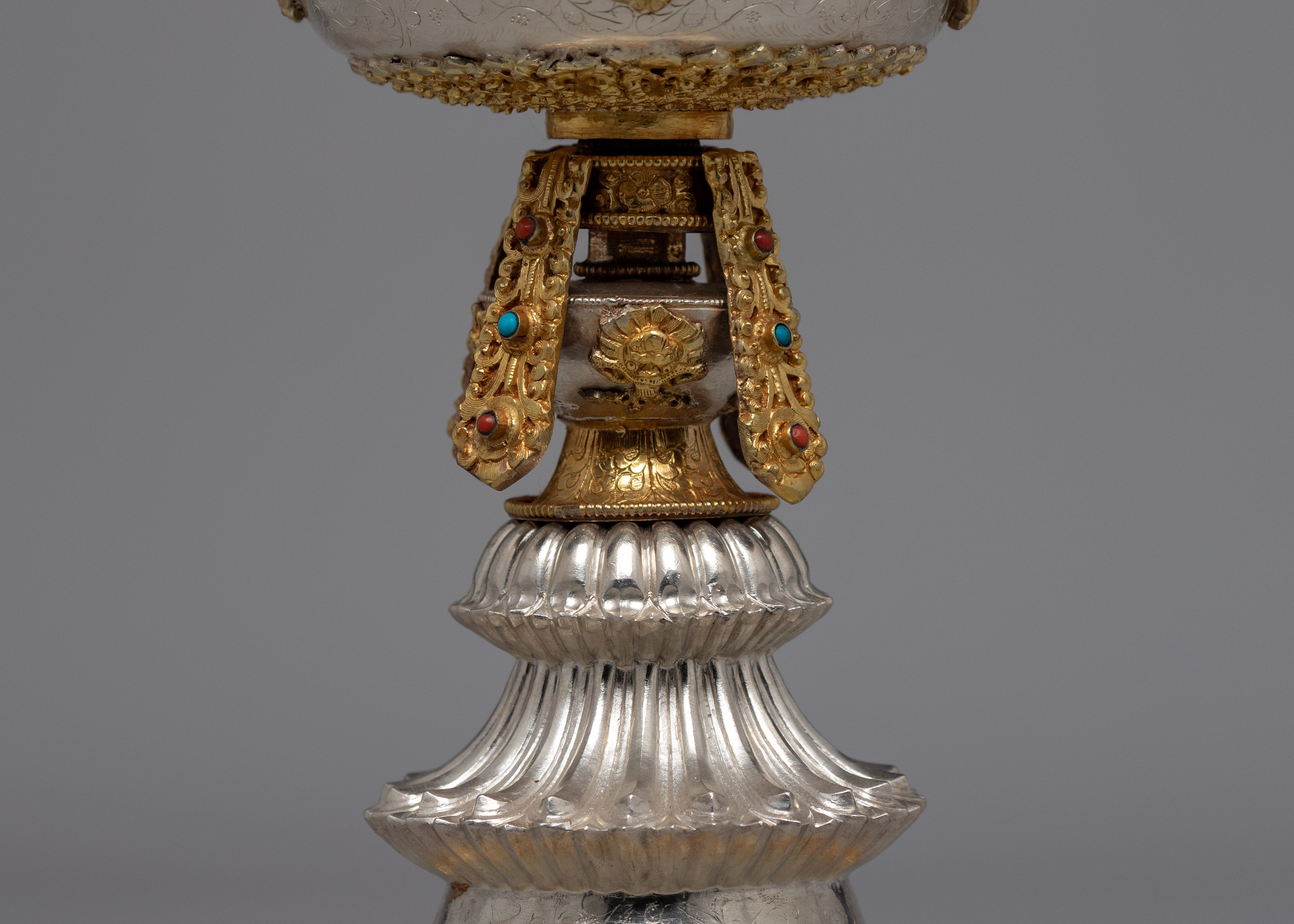 Handmande Butter Lamp | Tibetan Sliver Lamp