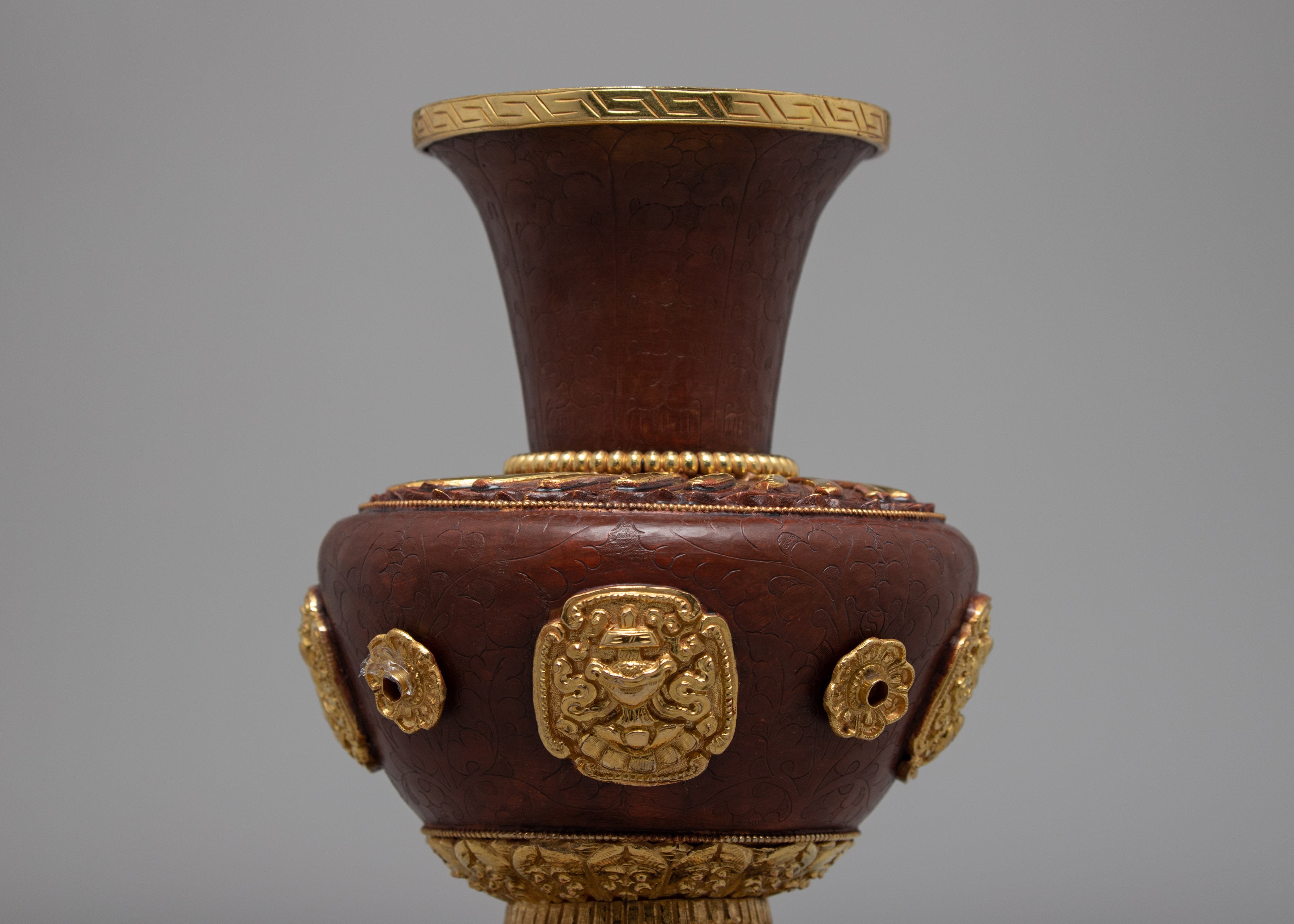 Tibetan Flower Vase Set | Tribal Art Design