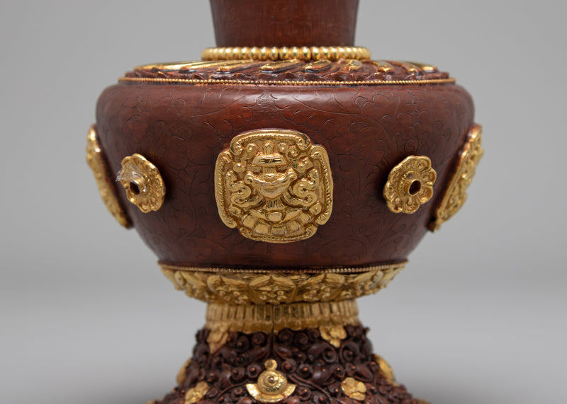 Tibetan Flower Vase Set | Tribal Art Design