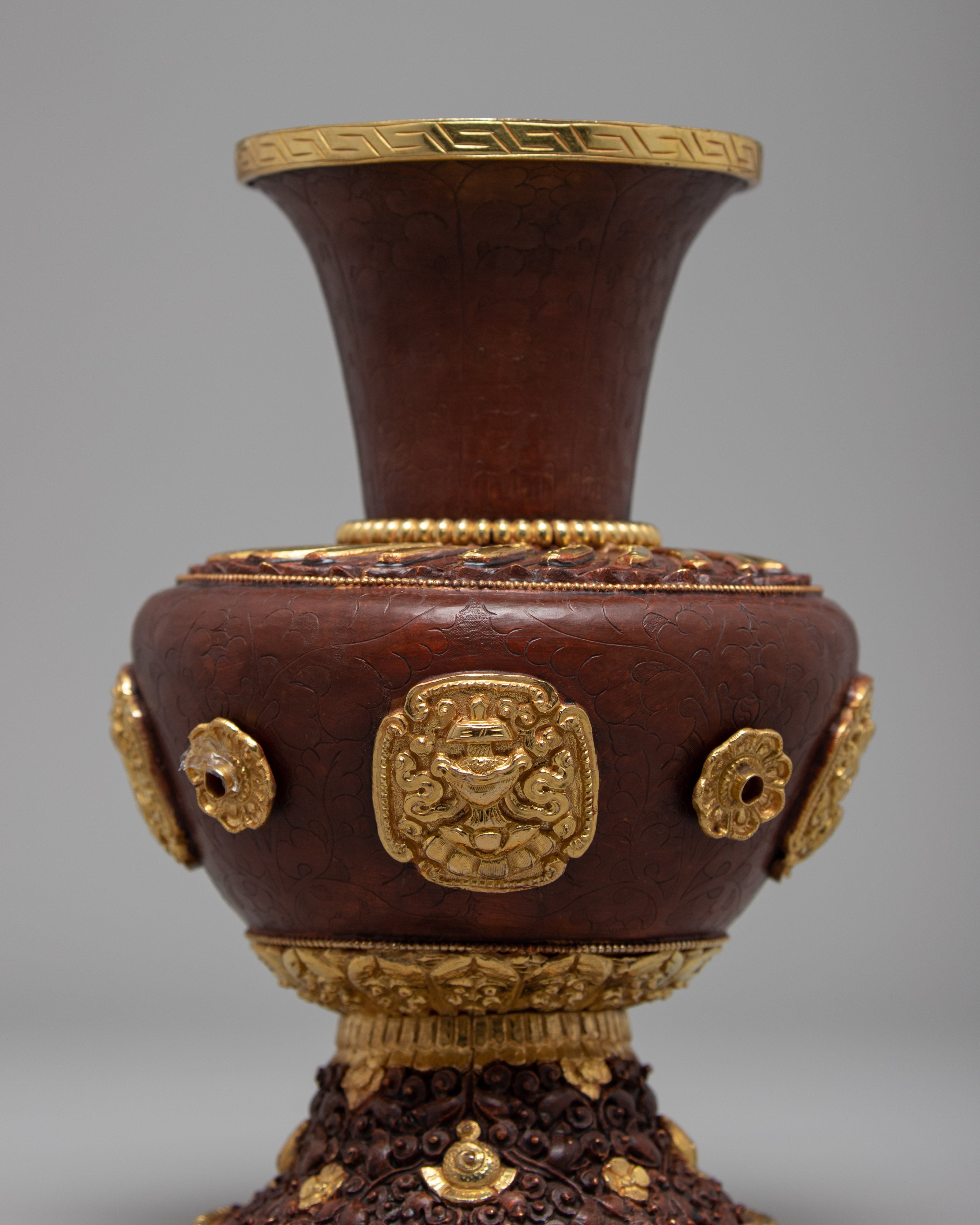 Tibetan Flower Vase Set | Tribal Art Design