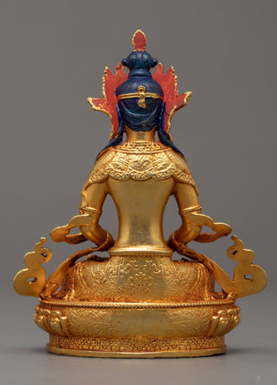 Buddha Amitayus Gold Statue | Finely Crafted Buddhist Art
