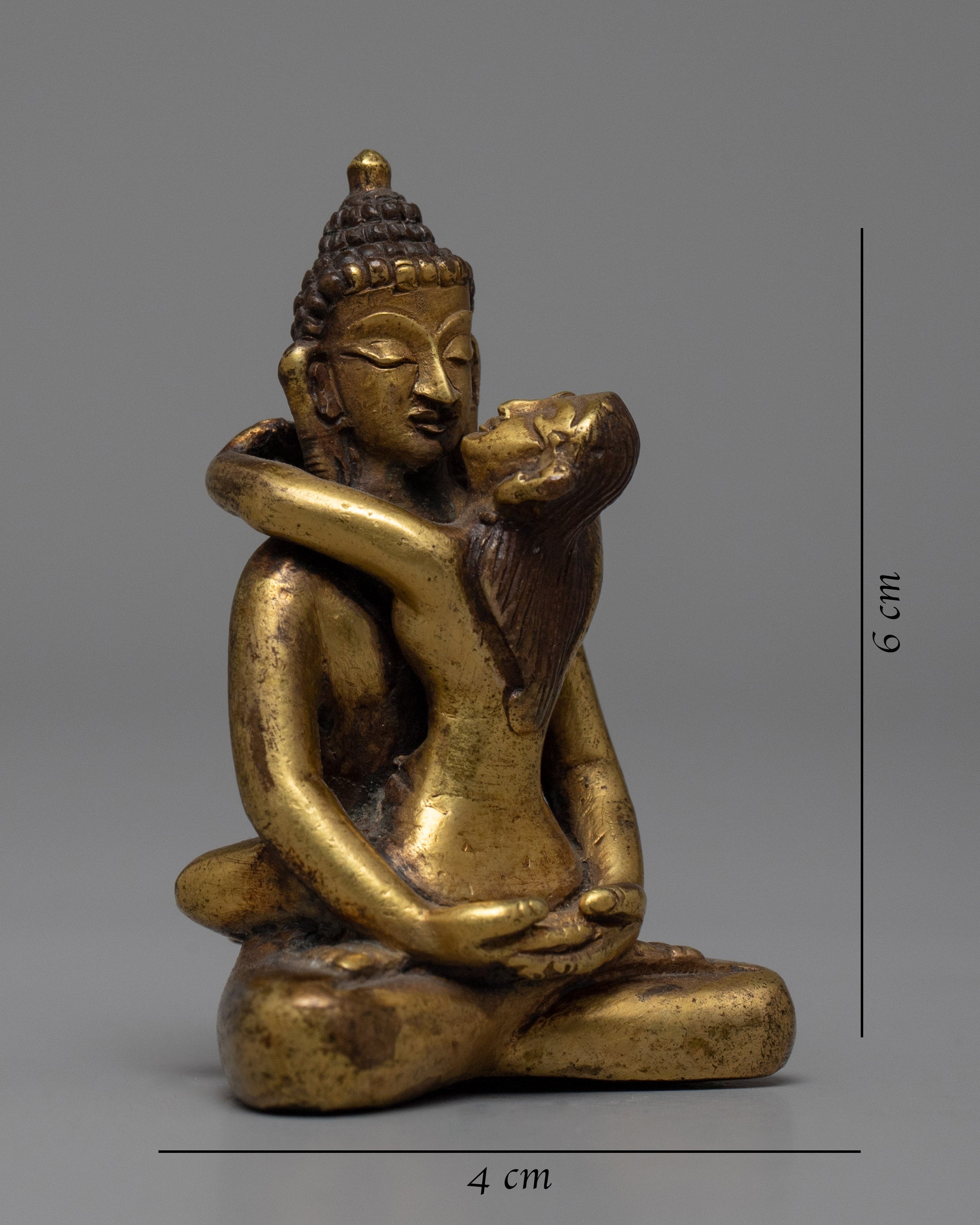 Samantabhadra with Consort | Vintage Decorative Statue | Artifacts