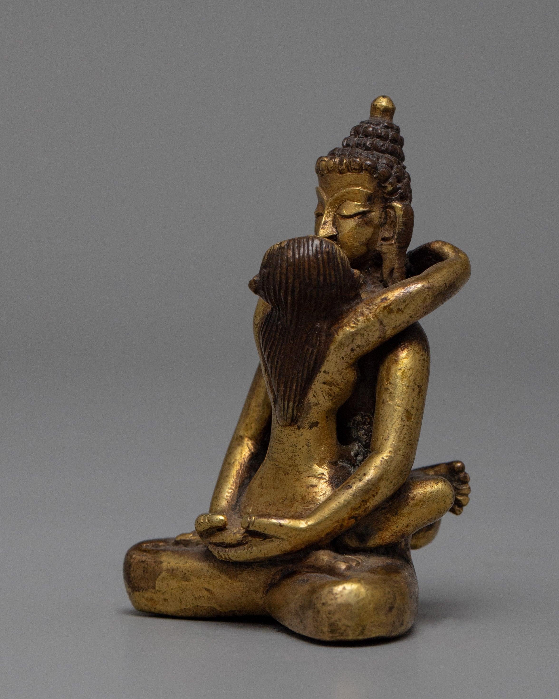 Samantabhadra with Consort | Vintage Decorative Statue | Artifacts