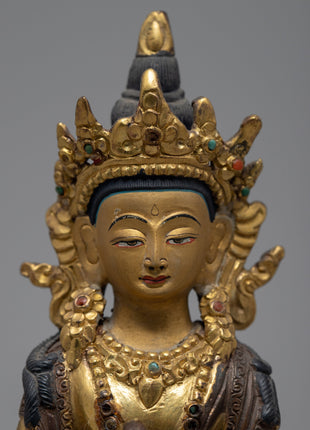 Buddha Amitayus Sculpture | Antique Art And Crafts | Decorative Statues