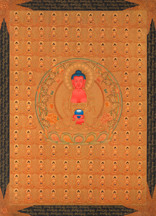108 Amitabha Buddha Thangka | Traditional Tibetan Art | Wall Decors