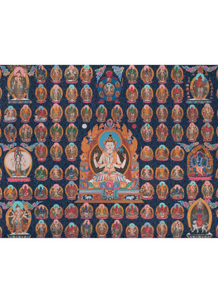 108 Chengrezig Thangka | Traditional Tibetan Art | Wall Decors