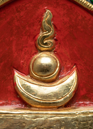 Kalachakra Symbol | Religious Buddhist Mantra | Antique Collectibles
