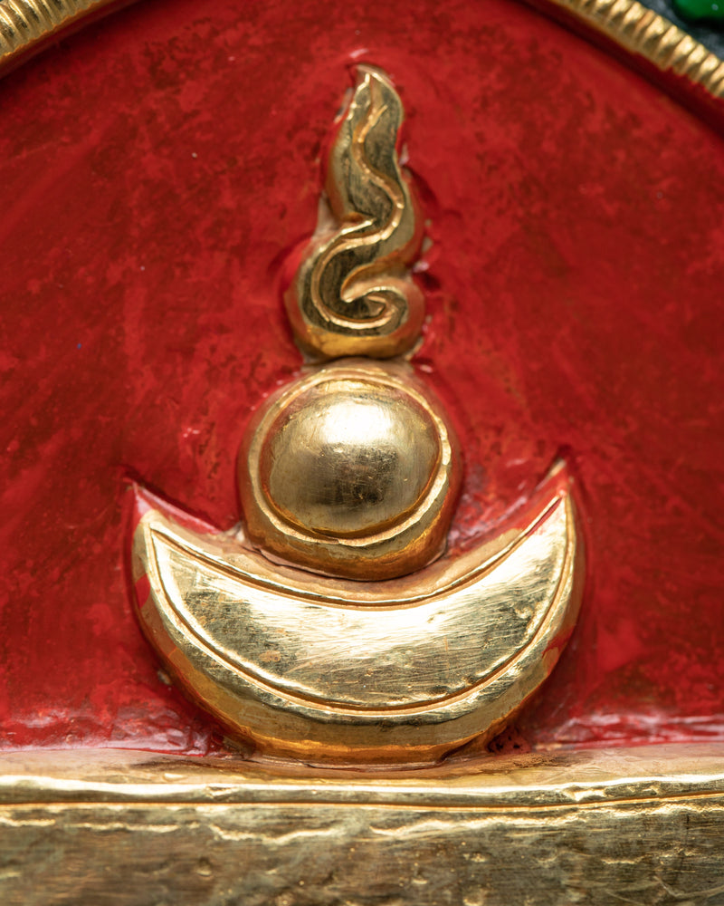 Kalachakra Symbol | Religious Buddhist Mantra | Antique Collectibles