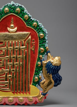 Kalachakra Symbol | Religious Buddhist Mantra | Antique Collectibles