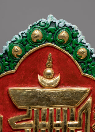 Kalachakra Symbol | Religious Buddhist Mantra | Antique Collectibles