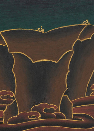 Simhamukha Thangka (Order) | Simhamukha Thangka | Black And Gold