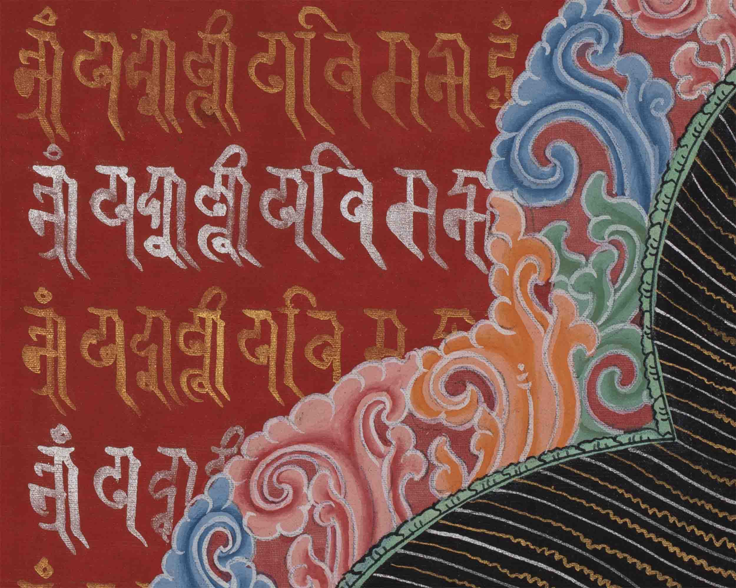Chorten Thangka Print | Buddhist Stupa | Wall Decoration
