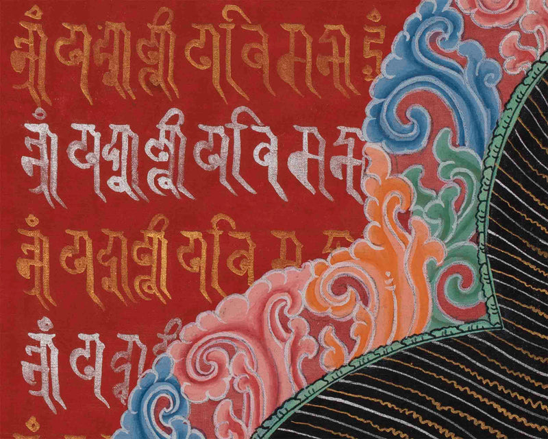 Chorten Thangka Print | Buddhist Stupa | Wall Decoration