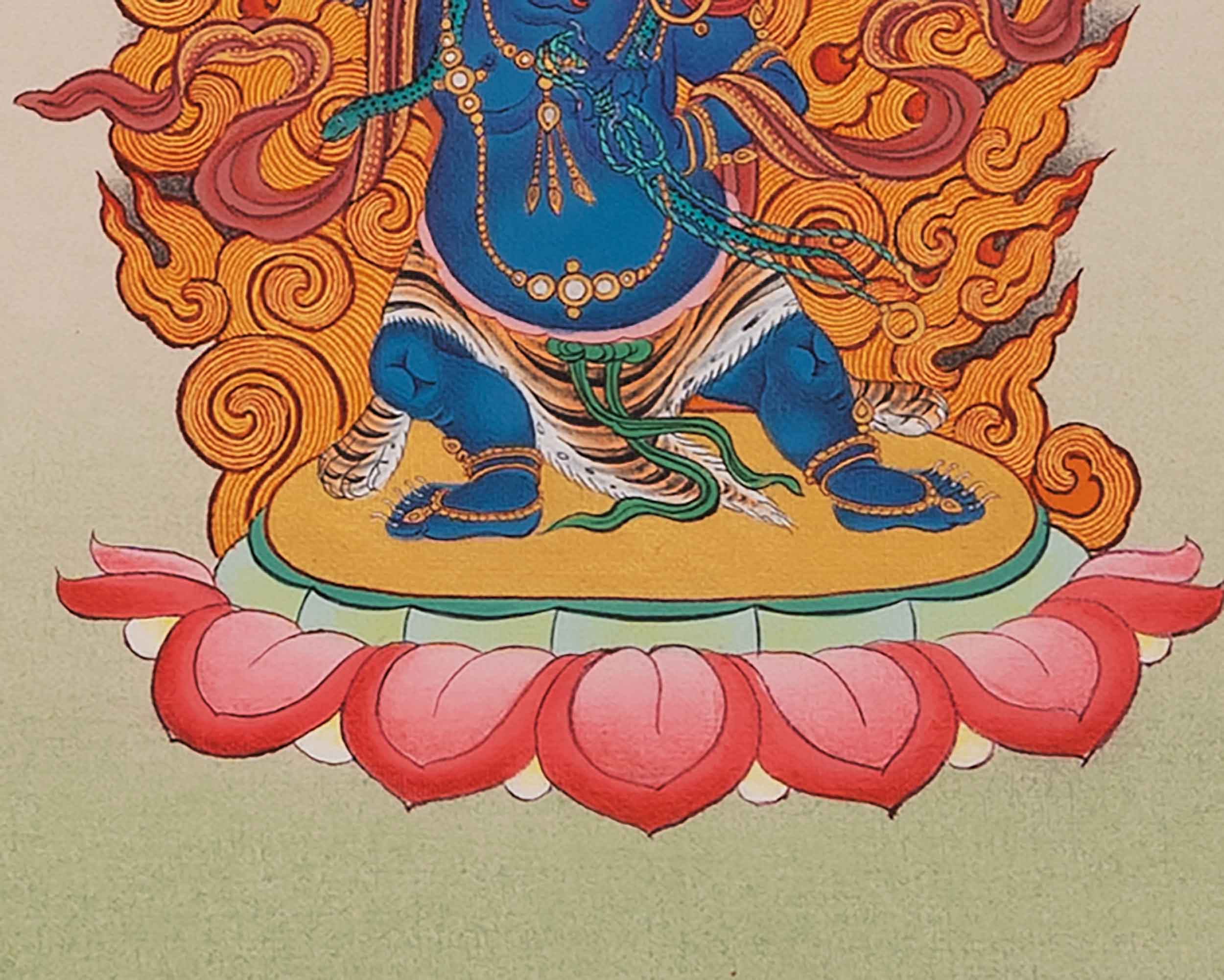 Traditional Chenrezig Empowerment Thangka | Chenrezig With Manjushri And Vajrapani Art