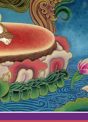 Tibetan Bodhisattva Padmapani Painting Print | Padmapani Lokeshwara Thangka Print