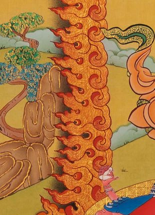Hand-Painted Chakrasamvara Empowerment Thangka | Tibetan Yidam Thangka