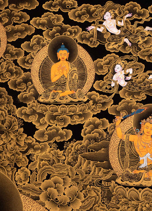White Tara, Tibetan Thangka, High Quality Canvas, Thangka Print
