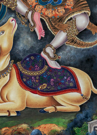 Dancing Shiva Thangka Print | Wall Hanging Of Shivalingam | Gift Ideas