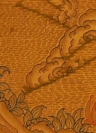 Guru Rinpoche Thangka | Wall Hanging Decor | Religious Art