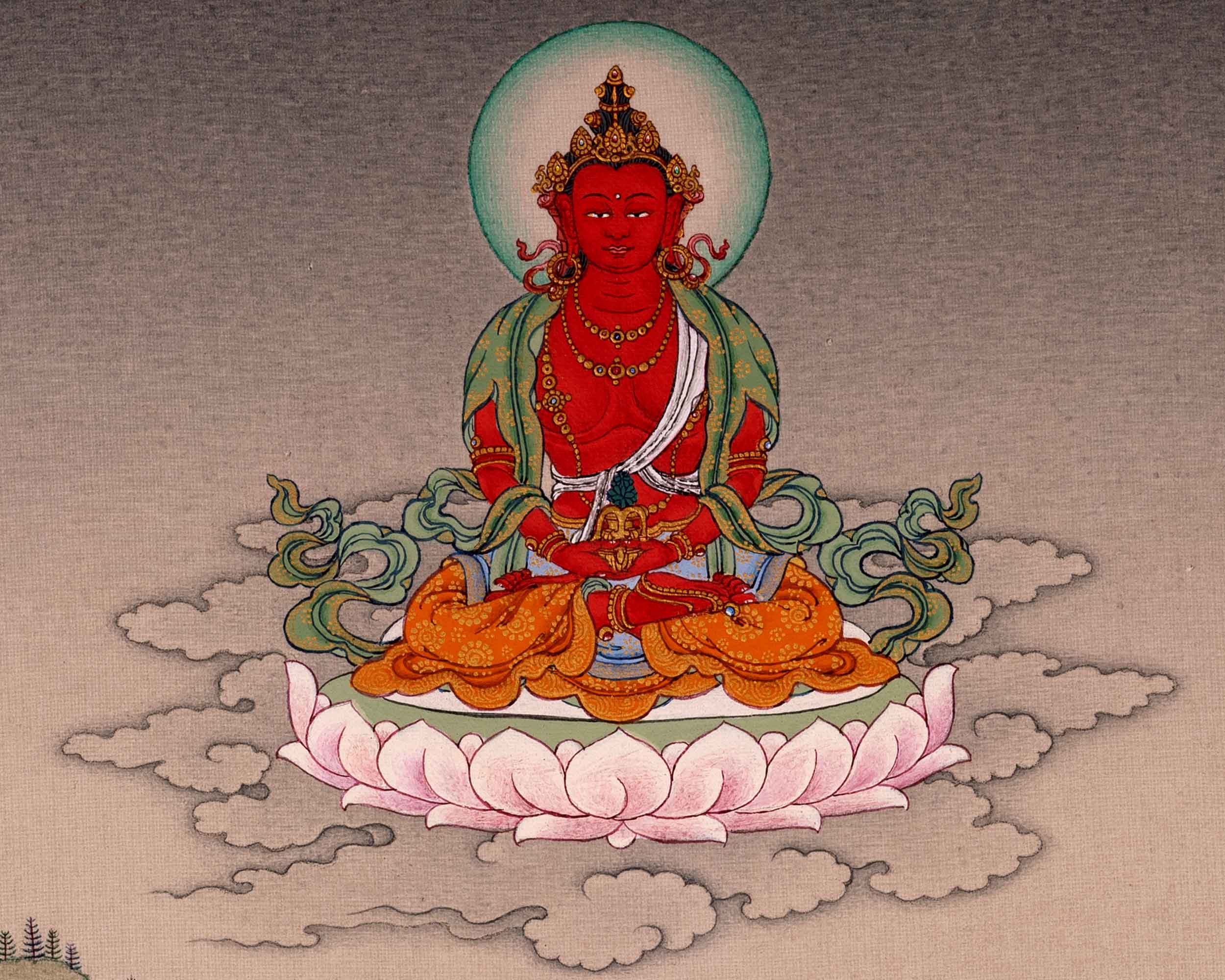 White Tara Art Long Life Bodhisattva | Traditional Tibetan Thangka