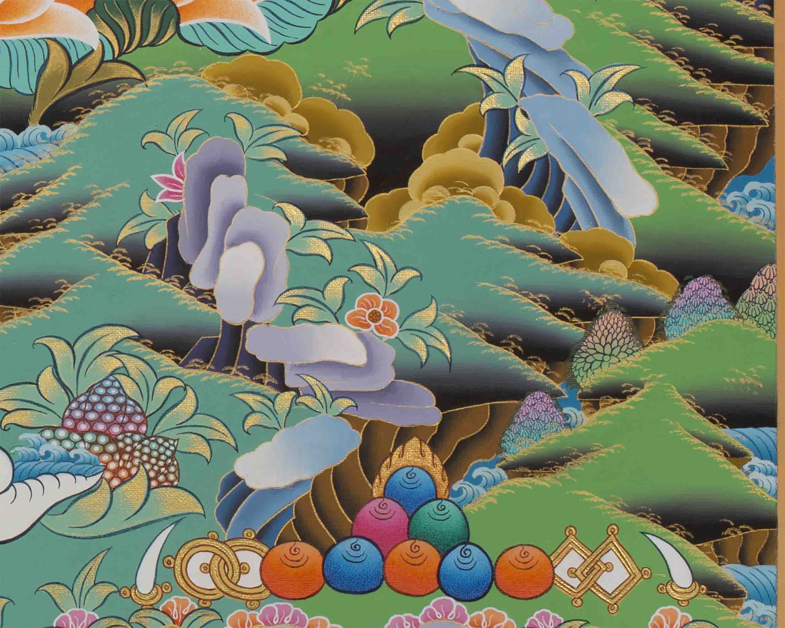 Handpainted White Tara | Tibetan Tara Print