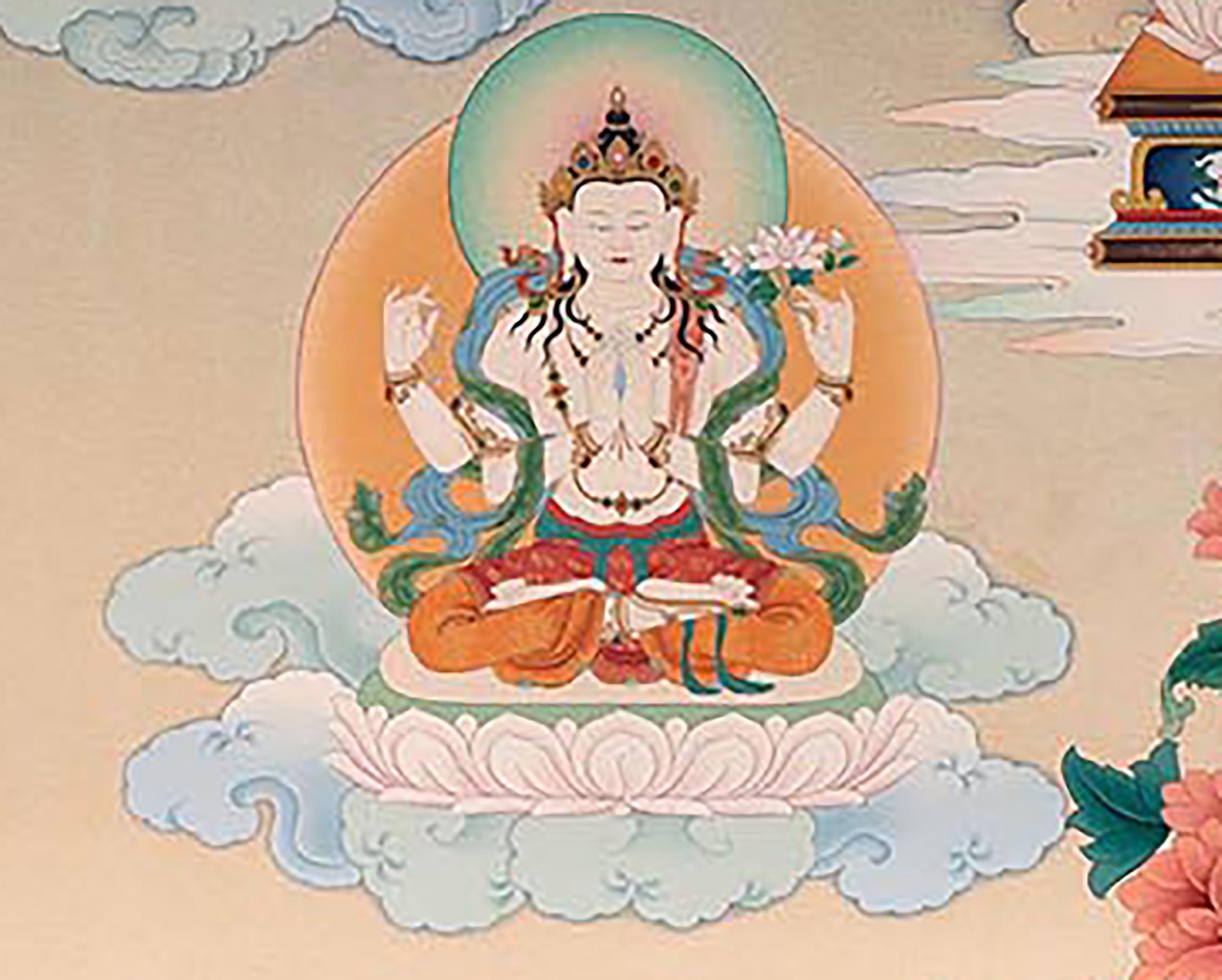 Guru With Others | High Quality Digital Print