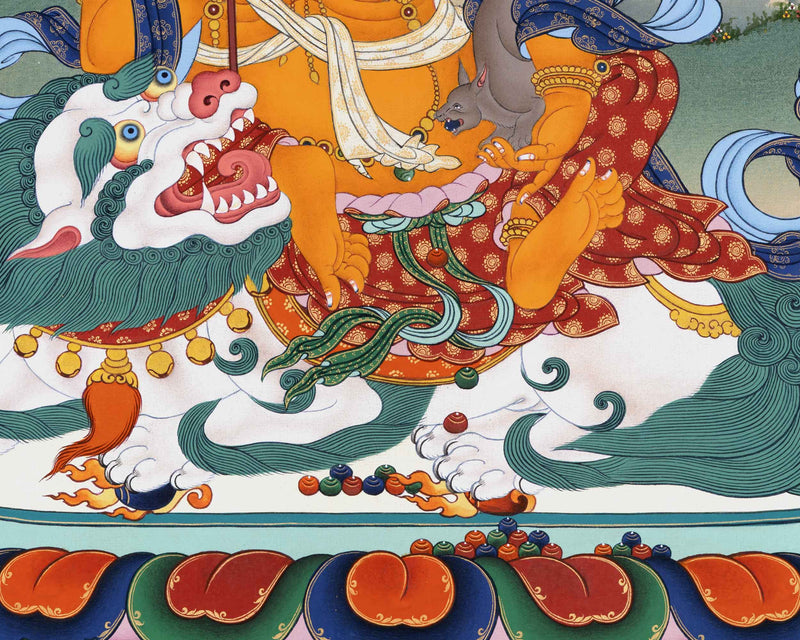 Namtoshe Thangka Print | God Of Wealth | Buddhist Gift Ideas