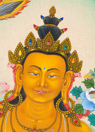 Manjushri Thangka | Hand Painted Buddhist Art