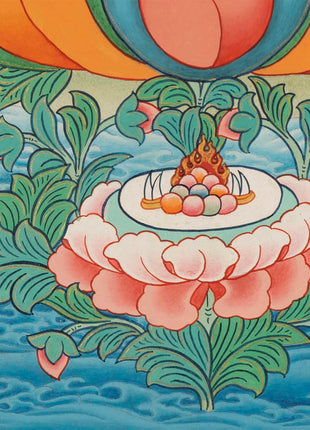 Quality White Tara Thangka | Traditional Buddhist Wall Hanging