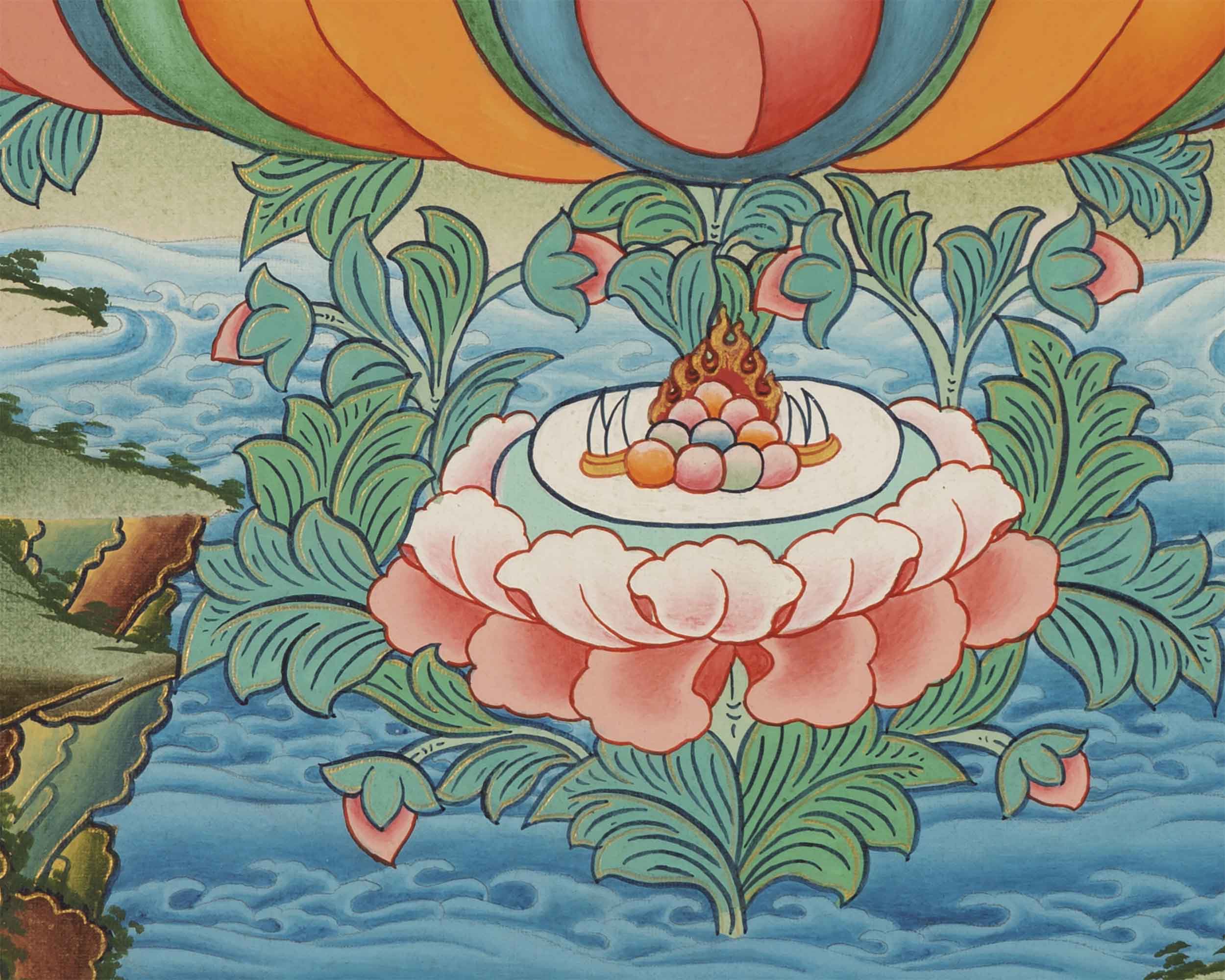 Quality White Tara Thangka | Traditional Buddhist Wall Hanging