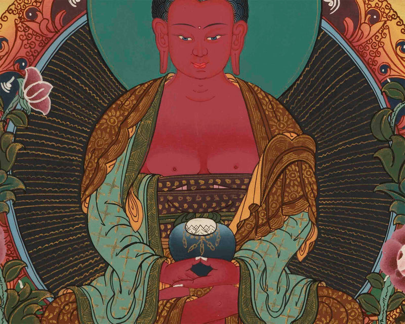 Amitabha Buddha Thangka | Tibetan Buddhist Crafts Wall Hanging