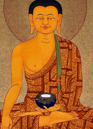 Gautama Buddha Art | Traditional Shakyamuni Thangka Painting