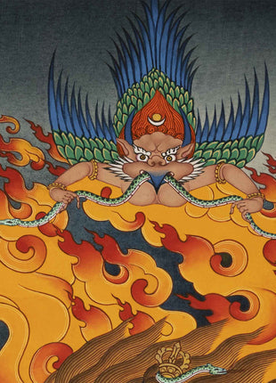 Vajrakilaya Thangka Print | Canvas Art For Decor | Spiritual Gifts