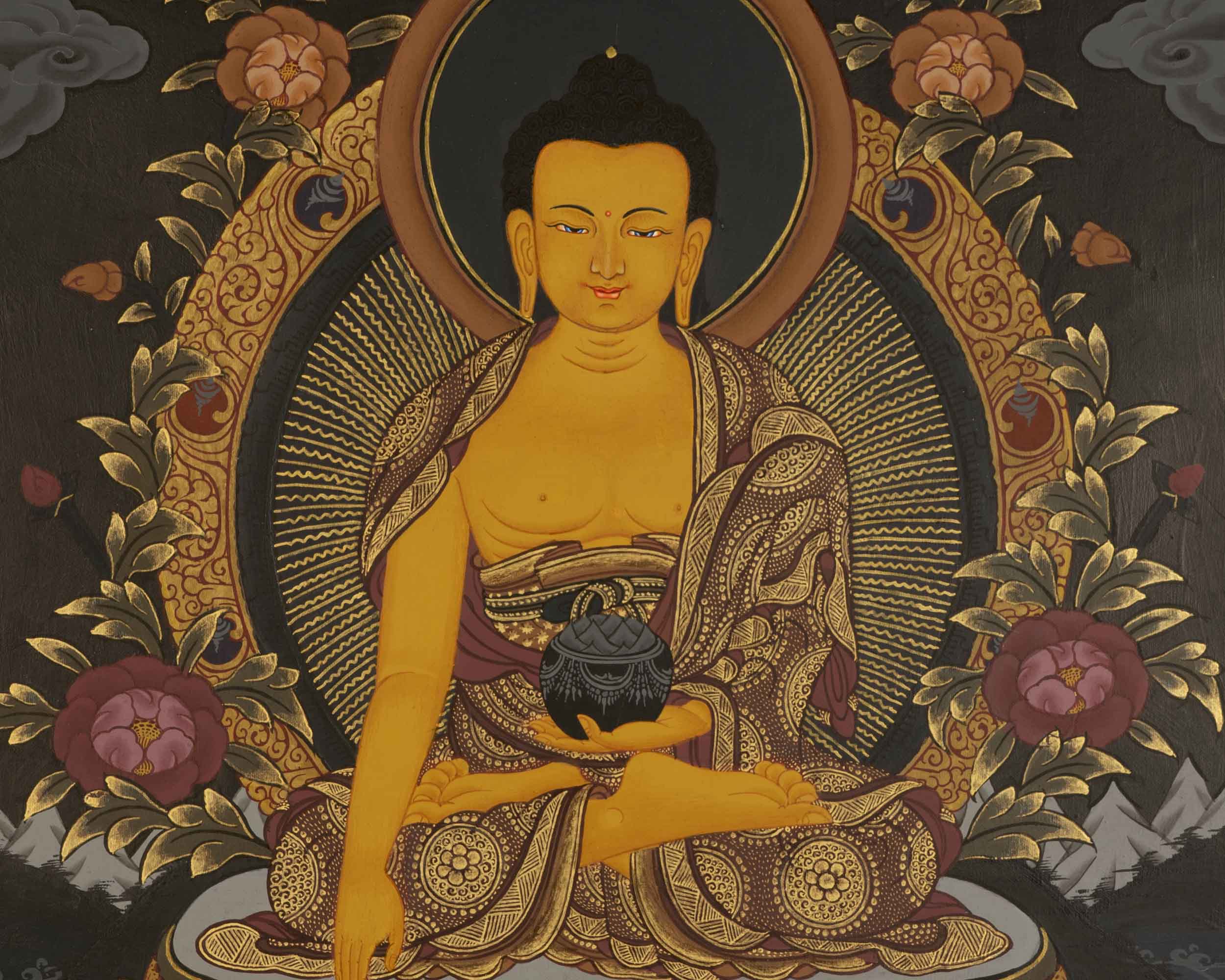 Buddha Shakyamuni Thangka | Wall Hanging Decoration