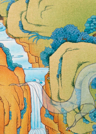 White Tara Thangka | Namgyalma | Amitayus | Long Life Bodhisattva