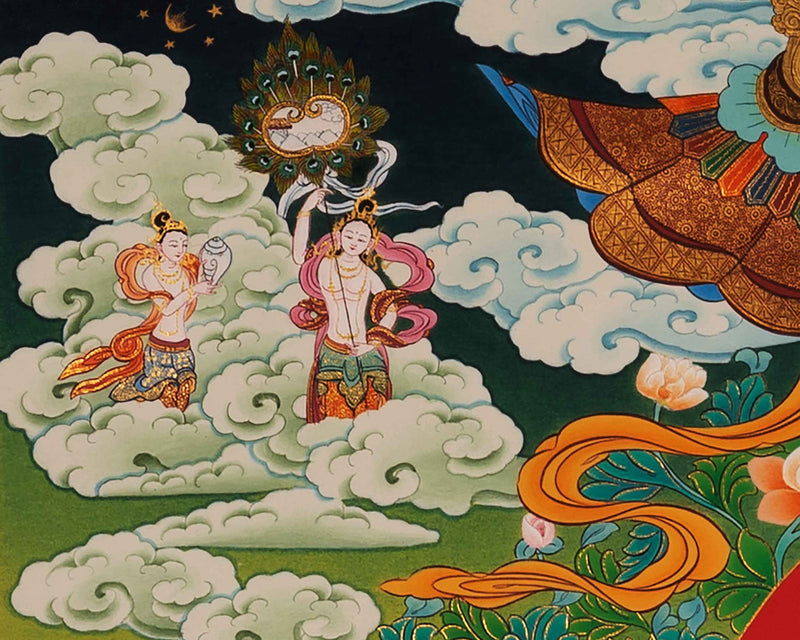 Mother Green Tara Thangka | Traditional Tibetan Buddhist Painting