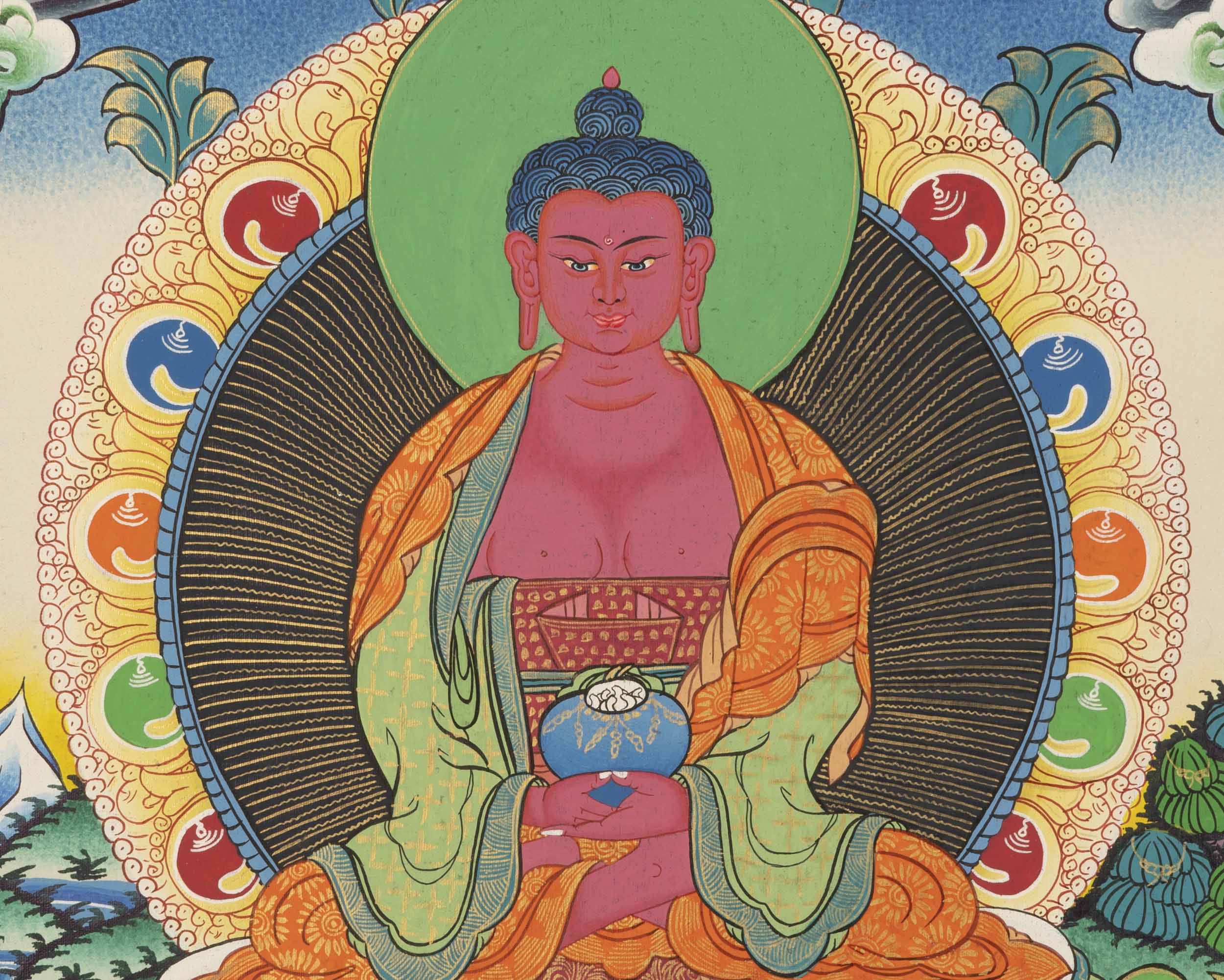 Amitabha Buddha Thangka | Wall Hanging