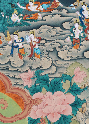 Buddha Shakyamuni Thangka, High Quality Giclee Canvas Print, Digital Print