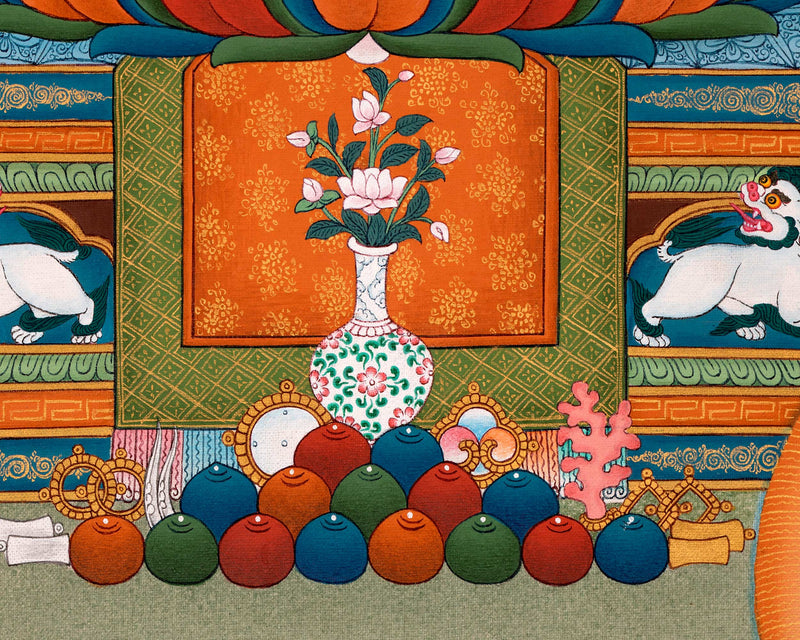 Five Sakya Masters Thangka | Traditional Sakyapa lineage Painting | Sachen Kunga Nyingpo