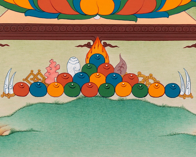 Maitreya Buddha Thangka | Tibetan Buddhist Deity | Himalayan Thangka Paintings