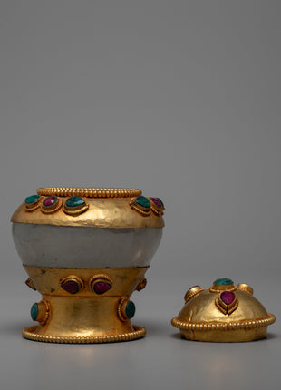 Buddhist Offering Bowl | Crystal Bowl | Ritual Artifact