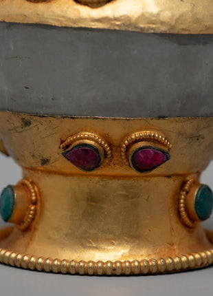 Buddhist Offering Bowl | Crystal Bowl | Ritual Artifact