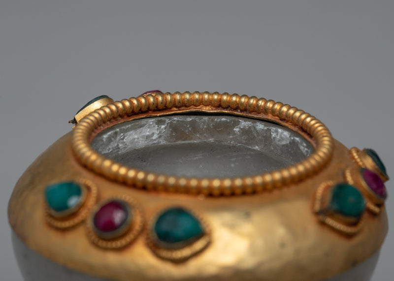 Buddhist Offering Bowl | Crystal Bowl | Ritual Artifact
