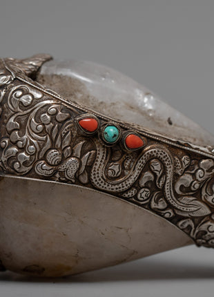 Right Handed Conch | Buddhist Crystal Conch