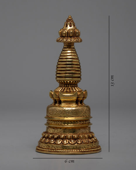Beautiful Tibetan Stupa | Decorative Altar Shrine Copy Photos